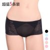 性感蕾丝透明内裤5条装MR201301