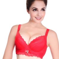 豹纹蕾丝性感聚拢内衣文胸JM201330