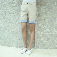 东方骆驼7511001142男式洗水直筒中裤