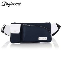 Danjue/丹爵 2015新款 牛皮配牛津布 单肩包 斜挎包 胸包 包包 包丹爵90067-2