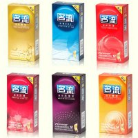 名流避孕套 天然乳胶安全套6盒(10只装)套装 成人计生用品