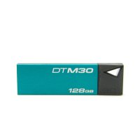 金士顿(Kingston)DTM30 128GB USB3.0 炫薄金属U盘(翠绿)