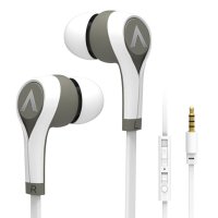 爱谱王（∧pking）MB375 全兼容入耳式线控手机耳机 面条线 白色