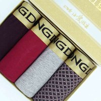 红豆男式 四条装舒适平角内裤 HD4203