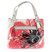 Poppy鲜花涂鸦大手袋单肩包19029