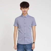 男深蓝休闲衬衫J5IP38177