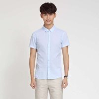 男浅蓝休闲衬衫J5IP38177