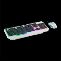 雷柏V100C游戏键鼠套装 键盘鼠标套装 游戏键盘 背光键盘
