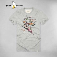 LOVE BANANA夏装男士水洗经典印花短袖T恤42023