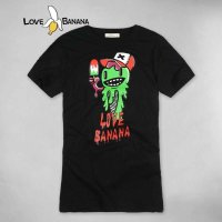 LOVE BANANA女士纯棉水洗卡通人物头像短袖T恤52028