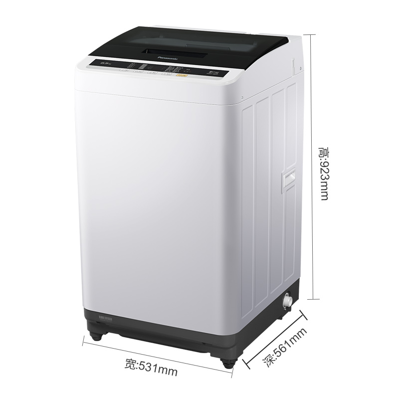 松下(Panasonic) XQB65-Q6321 6.5公斤洗衣机 全自动波轮 简单耐用孝亲款 一机幸福十年(灰色)