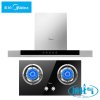 美的(Midea)DT23S+JZY-QL303B 欧式T型抽油烟机 液化气燃气灶 烟机灶具两件套 厨电套餐