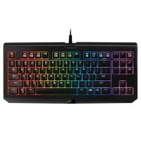 雷蛇(Razer)BlackWidow TE Chroma黑寡妇蜘蛛竞技幻彩版 87键机械键盘