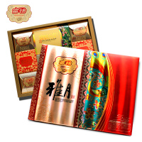 富锦 雅月月饼 中秋月饼礼盒装550g 经典广式月饼10个装