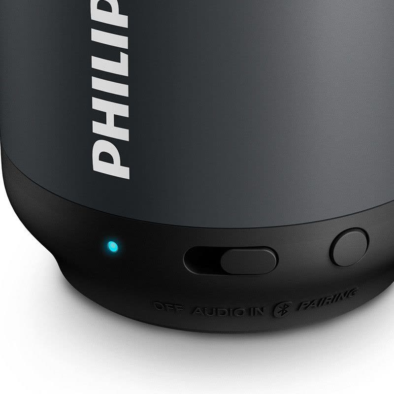 Philips/飞利浦BT25B/93无线蓝牙音箱 蓝牙4.0 便携式迷你口袋手机/电脑小音响 QQ音箱低音炮 黑色图片