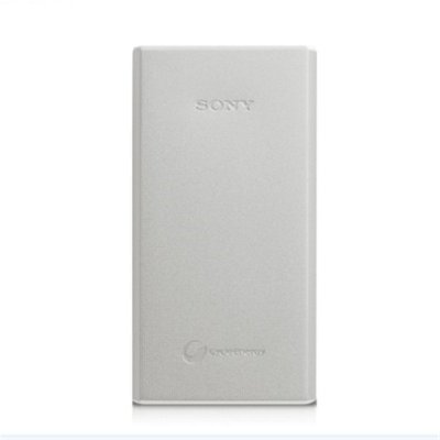 索尼(SONY) CP-R10 移动电源(银色) 10000毫安聚合物锂电电芯 铝制机身 充电宝