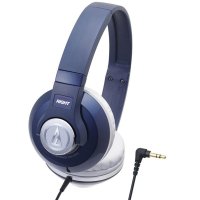 铁三角 ATH-S500 NV 便携式头戴耳机 便利的单边出线材风格 现场感绝好体验 海军蓝色