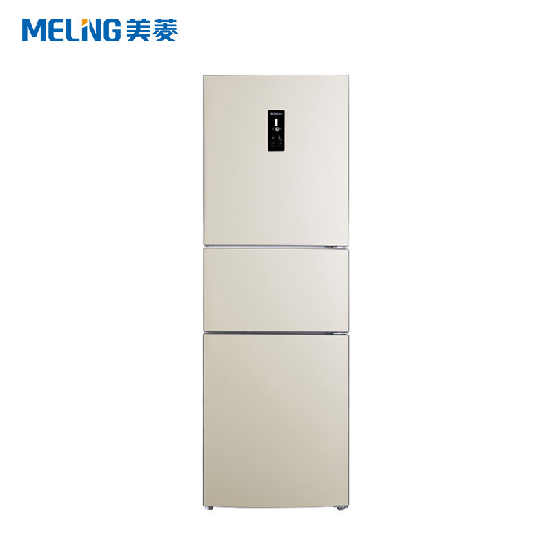 美菱(MELING)BCD-235WE3CX 235升三门冰箱 风冷无霜 中门宽幅变温 时尚外观 (玫瑰金)