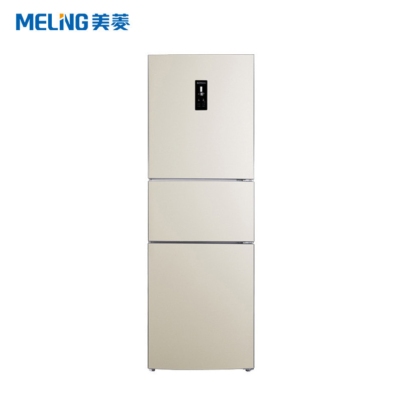 美菱(MELING)BCD-235WE3CX 235升三门冰箱 风冷无霜 中门宽幅变温 时尚外观 (玫瑰金)