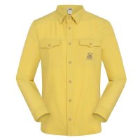 哈克士蜂蜜黄色男式休闲长袖衬衫316114