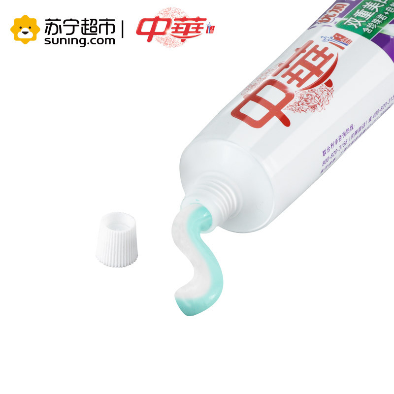 中华优加健齿白尚品白茶味牙膏 155g