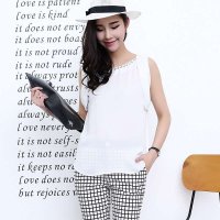 麦诺伊领口亮钻上衣MIEMDF233