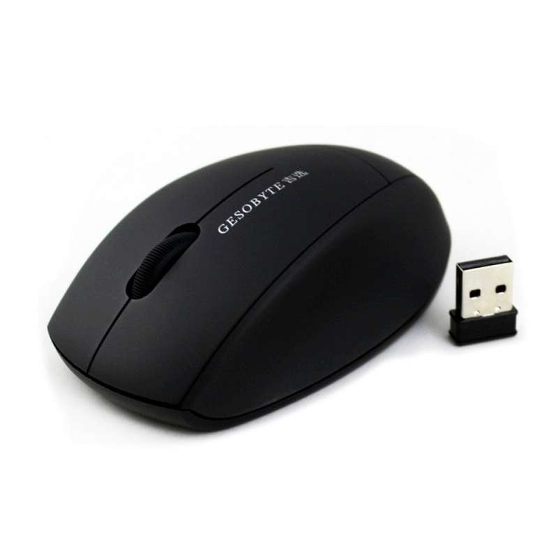 吉选(gesobyte)WM988 黑色 无线usb台式机笔记本电脑家用游戏商务办公鼠标