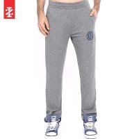 IZOD男士夏季百搭灰色青年运动卫裤宽松薄款时尚休闲长休闲裤 中花灰1114465300209
