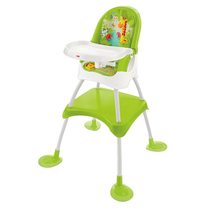 Fisher Price 费雪四合一高喂食餐椅书桌儿童玩具CBW04 塑料材质 体能发展适合图片