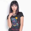 HK潮牌Qee限量版自由短款女式短袖Tee QEET-ATK-0012-F1黑色