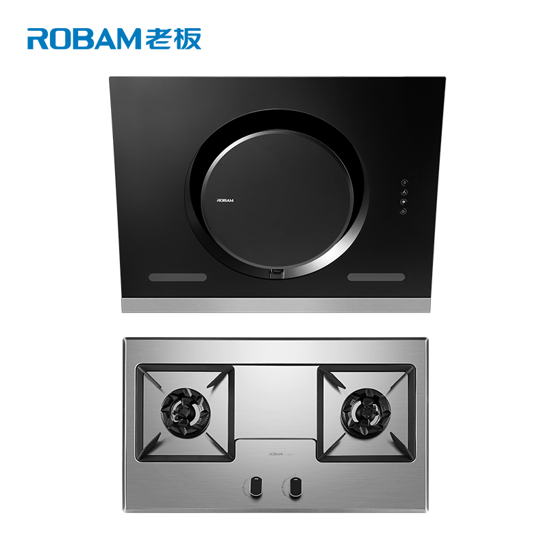 老板(ROBAM)侧吸触控烟灶套装CXW-200-26A5+58G6 16.5立方 天然气/液化气