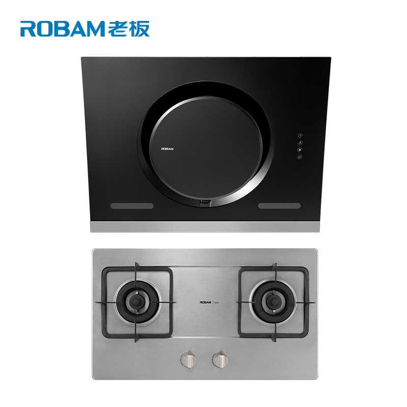 老板(ROBAM)侧吸触控烟灶套装CXW-200-26A5+33G9 16.5立方大吸力 天然气/液化气