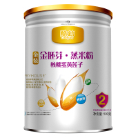 酷幼 金胚芽·蒸米粉（核桃蛋黄莲子）二段500g/罐