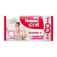 Huggies好奇银装成长裤女宝宝L号2片派样装