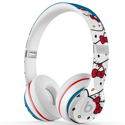 Beats Solo2通用重低音音乐耳麦 头戴式耳机 Hello Kitty 40周年纪念版