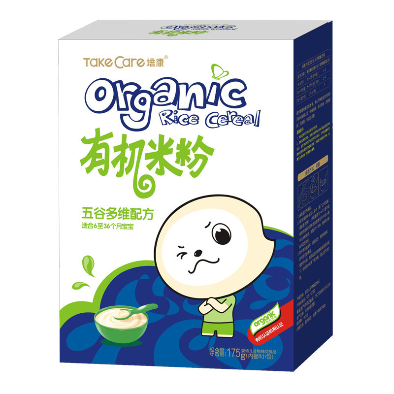 培康(TakeCare) 宝宝辅食 有机米粉五谷多维配方175g(适合6-36个月)