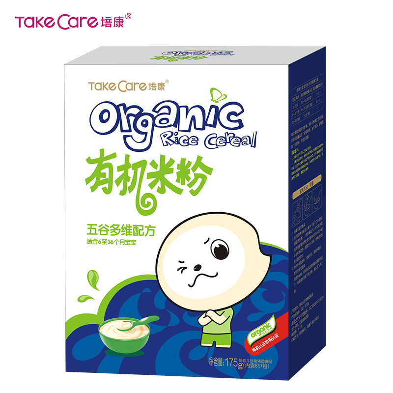 培康(TakeCare) 宝宝辅食 有机米粉五谷多维配方175g(适合6-36个月)