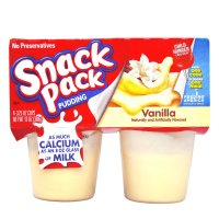 汉斯 休闲装香草味布丁 4个368g 美国进口