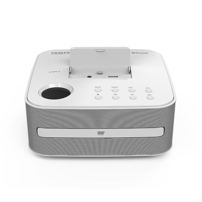 RSR DD515蓝牙音箱iphonex/7/8ipad低音炮音响蓝牙苹果CD播放机器(白色)