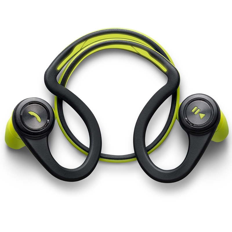 缤特力 BackBeat FIT 无线运动立体声蓝牙耳机 音乐耳机 通用型 双边耳挂入耳式 柠檬绿色