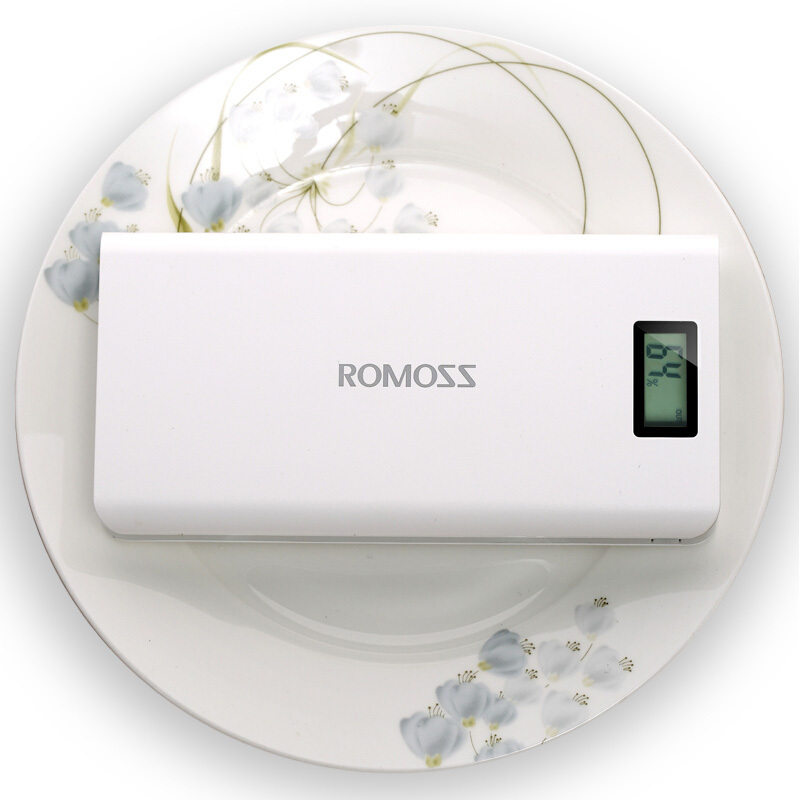 罗马仕（ROMOSS）sense6Plus 移动电源/充电宝 20000毫安 数显屏 白色聚合物 苹果/安卓/手机/平板