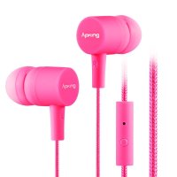 爱谱王(∧pking)IP-MB218 超重低音入耳式手机耳机 可线控 粉色