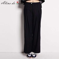 alinederose蓝黑阔腿裤A441012K00