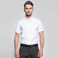 SMEE1502002男款浅蓝条纹短袖衬衫