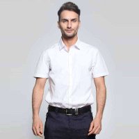 SMEE1502010男款紫白细条短袖衬衫