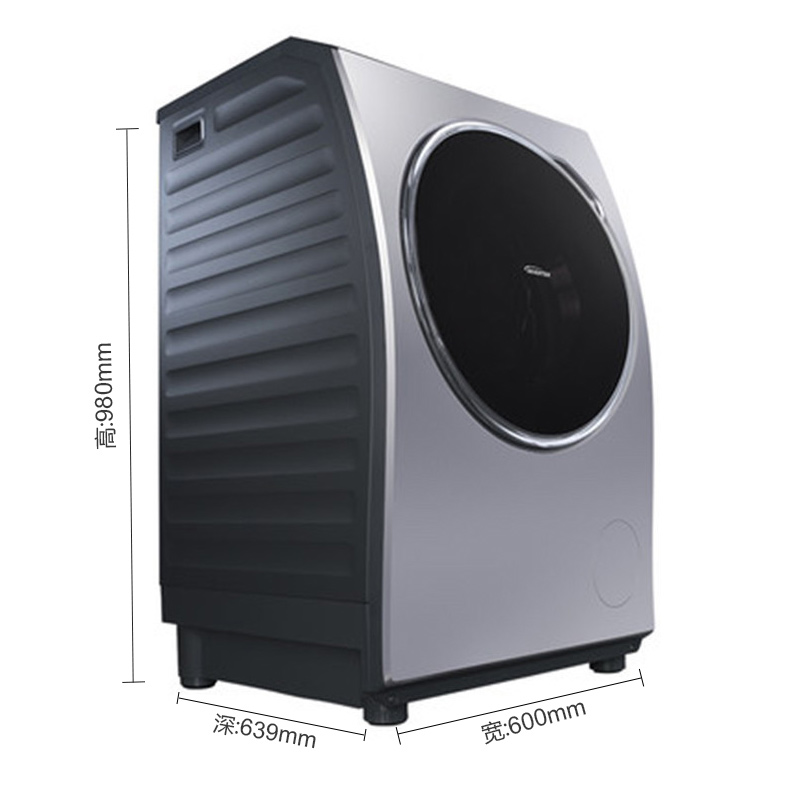 松下(Panasonic) XQG80-V8055 8公斤 3D立体洗 变频静音 滚筒洗衣机(银色)