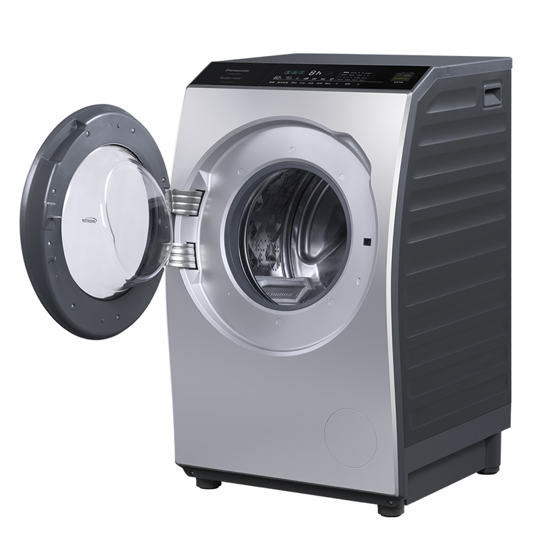 松下(Panasonic) XQG80-V8055 8公斤 3D立体洗 变频静音 滚筒洗衣机(银色)