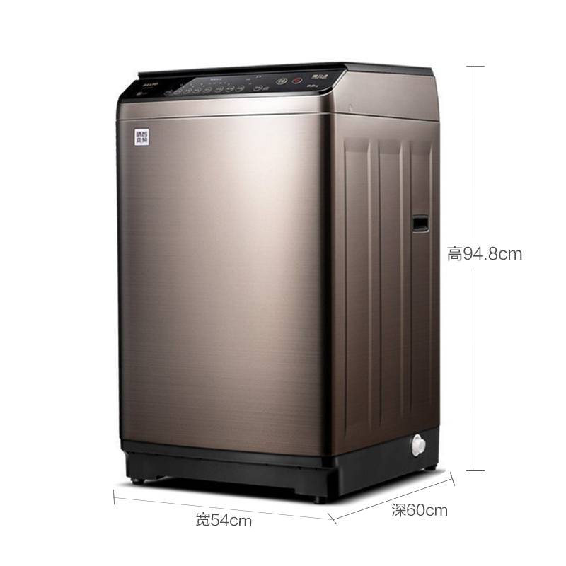三洋(SANYO) DB80377BDE 8公斤 变频 波轮洗衣机(钛金灰)