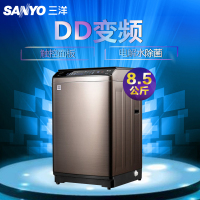 三洋(SANYO)8.5公斤全自动自动投放变频波轮洗衣机DB85399BDA(钛金灰)
