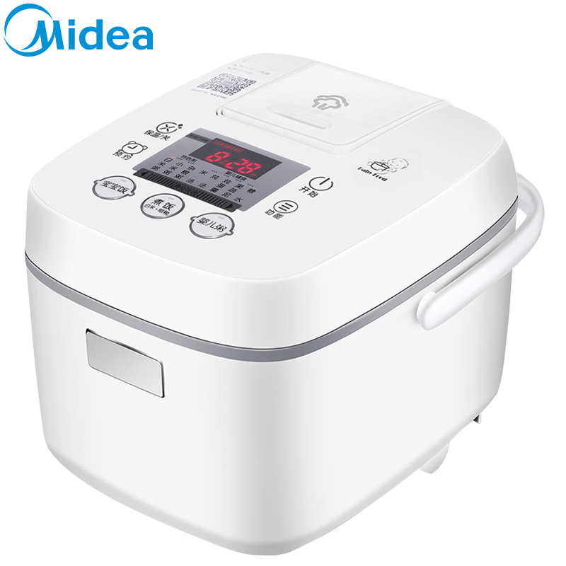 美的(Midea)WFS206 儿童煮粥精瓷bb煲智能婴儿辅食电饭煲锅1.6L升